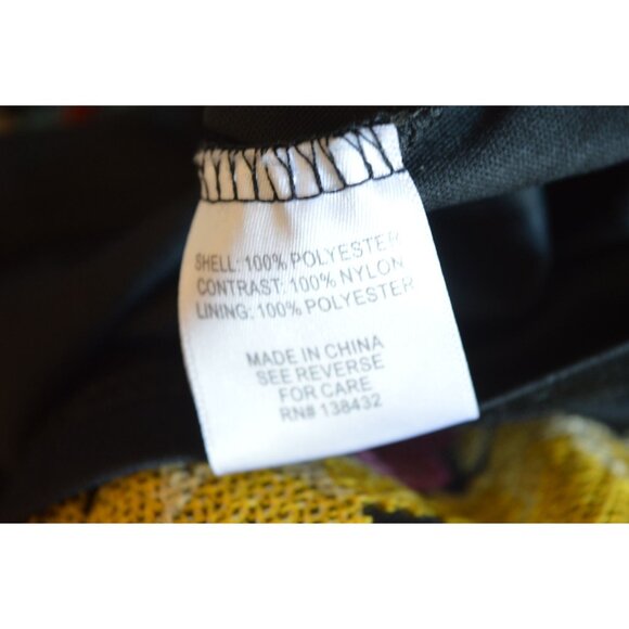 ModCloth Size Medium Follow My Lead Embroidered Midi Dress Floral Black Yellow - Picture 9 of 10